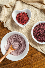 Chinese traditional natural pigment food red yeast rice and red yeast rice flour