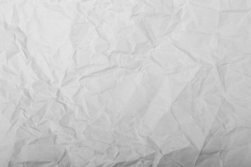 White Texture Background. Crumpled or wrinkled paper.