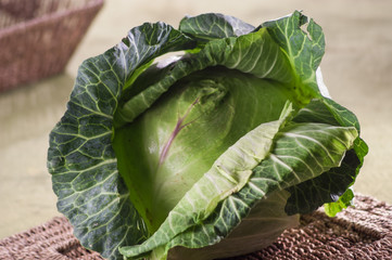 Obraz premium whole fresh lettuce