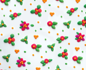 marzipan flowers pattern picture