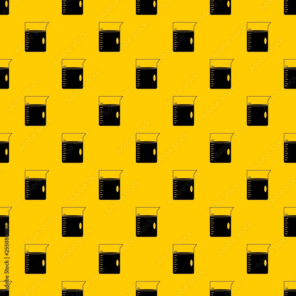 Poster measuring cup pattern seamless vector repeat geometric yellow for any design