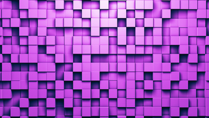 Abstract background. 3D render illustration. Pixel background of geometric shapes