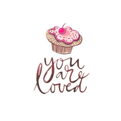 Happy pigs with love letters, presents for Valentine s day on white background.