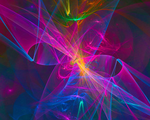 abstract digital fractal fantasy design