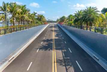 The road in Zhanjiang downtown