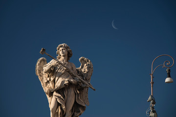 Statues on the bridge of St. Angel.