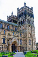 The landmark and one of the main attractions of Durham - The Durham Cathedral, England, UK
