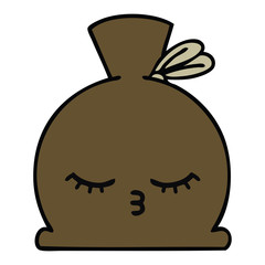cute cartoon sack