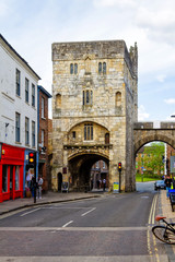 Micklegate - old medieval gate of York, Yorshire, England, UK, United Kingdom, Europ