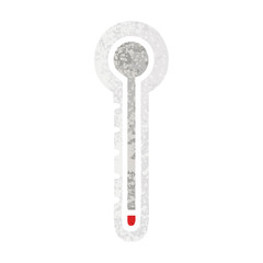 retro illustration style cartoon glass thermometer