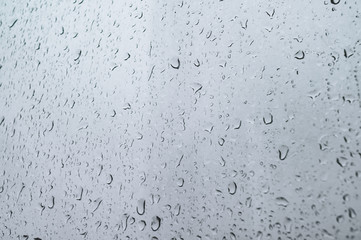raindrops on the glass