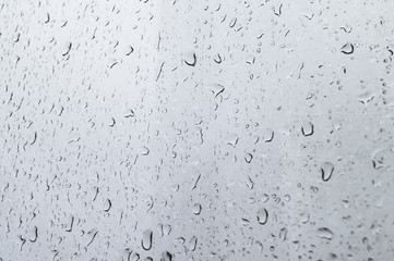 raindrops on the glass