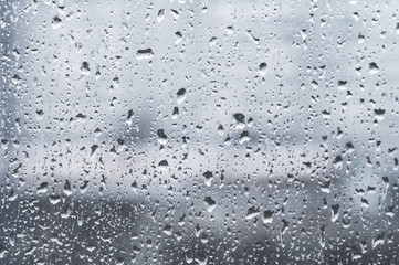 raindrops on the glass