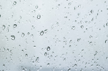raindrops on the glass