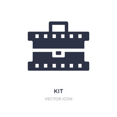 kit icon on white background. Simple element illustration from Alert concept.