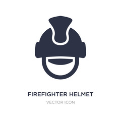 firefighter helmet icon on white background. Simple element illustration from Alert concept.