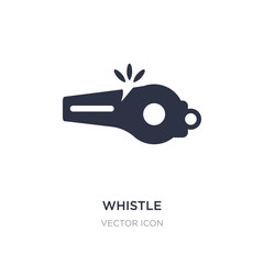 whistle icon on white background. Simple element illustration from American football concept.