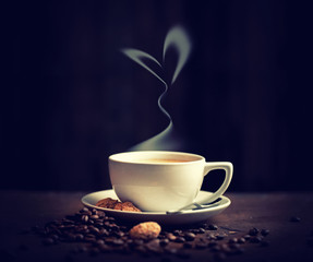 Morgens eine Kaffee