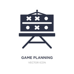 game planning icon on white background. Simple element illustration from American football concept.