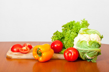 Women's hands are preparing a salad