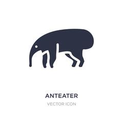 anteater icon on white background. Simple element illustration from Animals concept.