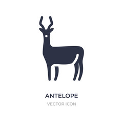 antelope icon on white background. Simple element illustration from Animals concept.