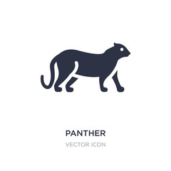 panther icon on white background. Simple element illustration from Animals concept.
