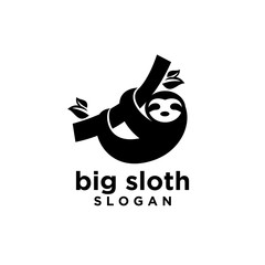 sloth logo icon designs vector illustration symbol template © Alpha Vector