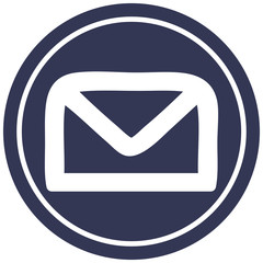 envelope letter circular icon