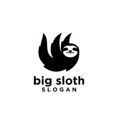 sloth logo icon designs vector illustration symbol template © Alpha Vector