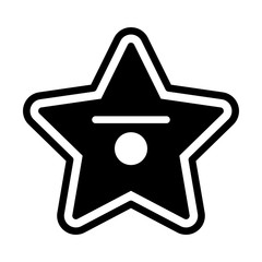 Hollywood star Solid illustration