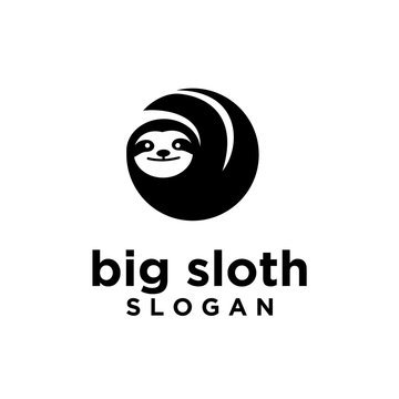 sloth logo icon designs vector illustration symbol template