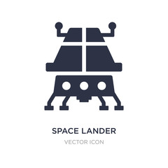 space lander icon on white background. Simple element illustration from Astronomy concept. © zaurrahimov