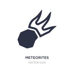 meteorites icon on white background. Simple element illustration from Astronomy concept. © zaurrahimov