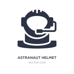 astranaut helmet icon on white background. Simple element illustration from Astronomy concept.