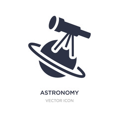 astronomy icon on white background. Simple element illustration from Astronomy concept.