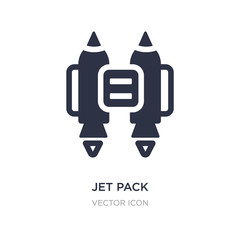 jet pack icon on white background. Simple element illustration from Astronomy concept.