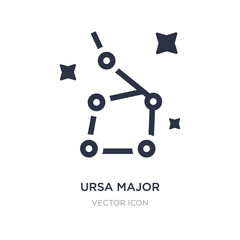 ursa major icon on white background. Simple element illustration from Astronomy concept.