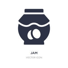 jam icon on white background. Simple element illustration from Autumn concept.
