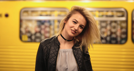 young girl on a shooting day