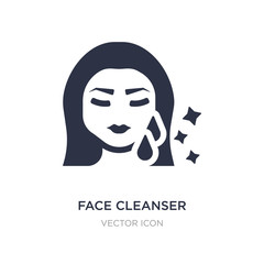 face cleanser icon on white background. Simple element illustration from Beauty concept.