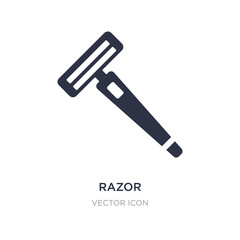 razor icon on white background. Simple element illustration from Beauty concept.