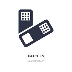 patches icon on white background. Simple element illustration from Beauty concept.
