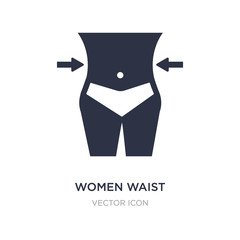 women waist icon on white background. Simple element illustration from Beauty concept.