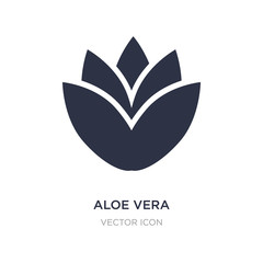 aloe vera icon on white background. Simple element illustration from Beauty concept.