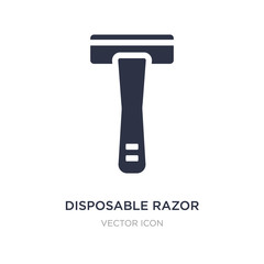 disposable razor icon on white background. Simple element illustration from Beauty concept.