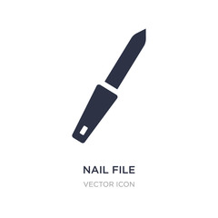 nail file icon on white background. Simple element illustration from Beauty concept.