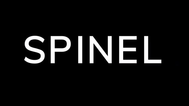 From the Glitch effect arises  SPINEL. Then the TV turns off. Alpha channel Premultiplied - Matted with color black