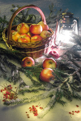 fruits and vegetables in basket