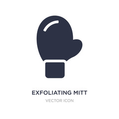 exfoliating mitt icon on white background. Simple element illustration from Beauty concept.